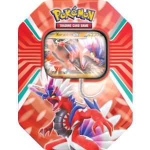 Tin - Koraidon (1 Foil Card & 4 Booster Packs) Tin - Koraidon (1 Foil Card & 4 Booster Packs)
