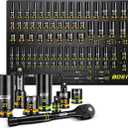 BOEN Pro 80-Pieces 1/2" & 3/8" Drive Master Impact Socket Set, 6 Point Metric Deep & Shallow Sockets (8-32mm), Cr-Mo, Includes 1/2" Drive 90-Tooth Handle Wrench for High-Torque Applications