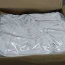 sancua 10 Pack White Tablecloth 60 x 120 Inch, Rectangle Table Cloth for 8 Feet Tables - Stain and Wrinkle Resistant Washable Polyester Table Cover for Dining Tables, Buffet Parties and Camping