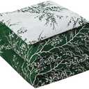 Spirit Linen 5 pcs Twin Comforter Set - Cozy Deep Sleep Microfiber Bedding Comforter Sets with Foliage Designed - Twin Bedding Sets with Pillow Shams (Hunter, Twin)
