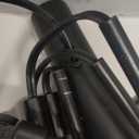 Dimmable Floor Lamp - 3 Lights Arc Floor Lamps for Living Room, 1000LM Modern Tall Standing Lamp With Beige Shades & Heavy Base, Mid Century Tree Floor Lamp for Bedroom Office, 3 LED Bulbs Included (Matte Black-Beige Linen Shades)