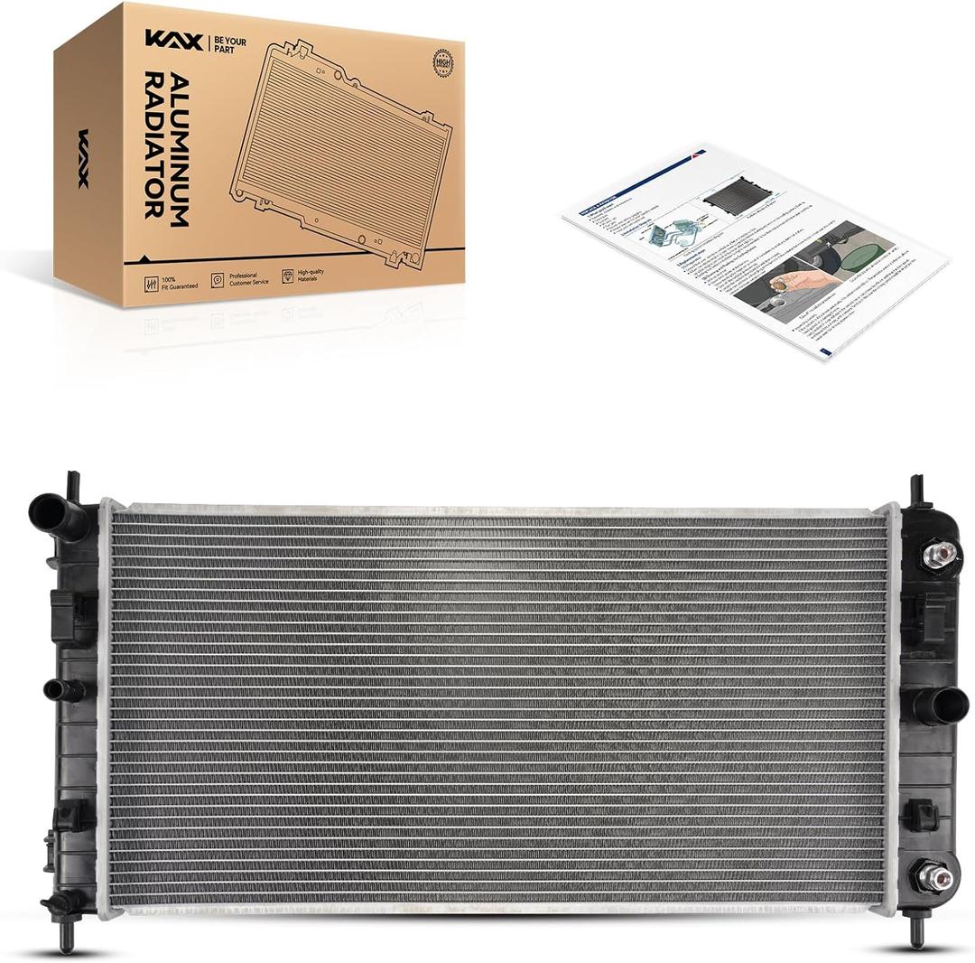 KAX CU2727 Engine Radiator Replacement, Compatible with 2004-2010 Malibu 3.5L, 2006-2010 G6 3.5L, 2007-2008 Aura 3.5L, 2006-2009 G6 3.9L, 2005 G6, 2006-2007 Malibu 3.9L