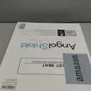 Angel Shield Marble Toilet Seat Durable Molded Wood with Quiet Close,Easy CleanQuick-Release Hinges (Elongated,Black Marble) (Elongated-18.5)