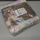 Rainbow Round Rug for Bedroom, 4Ft Fluffy Circle Area Rugs for Living Room, Shag Fuzzy Carpet for Kids Room, Nursery, Dorm, Classroom, Teen, Cute Baby Play Mat Home Decor Aesthetic