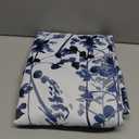 KGORGE Farmhouse Blackout Curtains - Sunlight/UV Ray Reduce Privacy Window Curtains & Draperies Watercolor Boho Pattern for Bedroom Living Room Art Gallery Salon Decor, Blue, W 52 x L 63, 2 Pcs