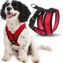 Gooby Comfort X Harness, Red, Small Chest S (11.75-15.5")