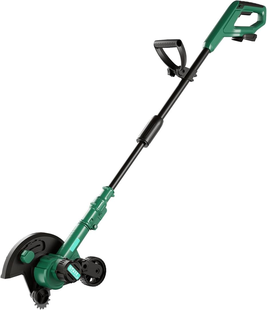 Cordless Edger Lawn Tool Compatible with Makita 18v Battery, Electric Battery-Powered Edger/Trencher (Tool ONLY) 9Blade, 3 Position Adjustable Depth for Landscaping, Driveways, Borders