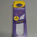 Dr Scholls Go Sockless! Cushioning Insoles for Women Men Unisex, 3 Pairs, Trim to Fit - Absorbs Moisture to Keep Feet Dry, Shoe Inserts for Women Men with Plush Terry Cloth Layer for Added Comfort