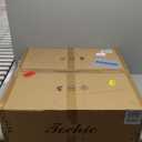 TOCHIC Gold Leaf Chandelier, 6 Lights Farmhouse Chandelier for Dining Living Room, Modern Ceiling Light Fixture for Foyer, Vintage High Ceiling Chandelie for Bedroom, Entryway, 24" D