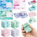 JOYIN 28 PCS Valentine's Day Gift Cards with Infinity Magic Toys, Relaxing Hand-Held Fidget Toys for Kids, Valentine Party Favors Classroom Exchange and Goodie Bag Stuffers