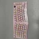 LEOBOG A75 Wireless Mechanical Keyboard, 75% Split Alice Layout, Hot-Swappable RGB Backlit with Knob & Cat Keycaps, 2.4G/USB-C/BT5.0 Cute Creamy Gaming Keyboard - Barbie Switch, Pink
