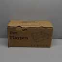 42x42 Inches Puppy Playpen with Gate, Dog Playpen for Puppies or Small Dogs, DogFence Pet Playpen for Indoor & Outdoor, Sturdy Safety DogPen with Thickened Fabric, High-Strength Nylon Wire Mesh (Blue)