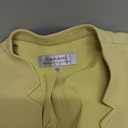 Womens Casual Long Sleeve Blazer Jackets Yellow Size 12
