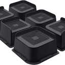 Bed Risers 3 Inch Heavy Duty, Furniture Risers for Bed Desk Table Sofa Couch,Oversized Bed Lifts Risers,Support up to 5000 Lbs(6 Pack Black)