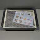 Magnetic Kids Art Frame 8.5x11  Lift-Top Real Wood Artwork Display & Storage  Strap-Free Changeable Frame Holds 250 Drawings  Freestanding or Wall Mounted - Black