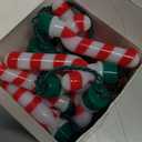 FUTUREPLUSX Christmas Light Up Necklace, 41Inch Candy Cane Necklace Christmas LED String Lights for Christmas Winter Decoration Party Supplies