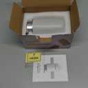 Gray Foaming Soap Dispenser,Ceramic Foam Dispenser with Silver Plastic Pump for Bathroom&Kitchen,12oz Refillable Foaming Dispenser