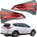 Driver Passenger Side Inner Tail Lights Replacement for Toyota RAV4 2016-2018 Tail Lights Brake Lamp Assembly Left Right Side 815800R031 TO2803133