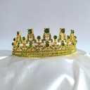 Green Happy Birthday Party Supplies Sash and Crystal Tiara for Mom Aunt Nana Sister Women Gifts
