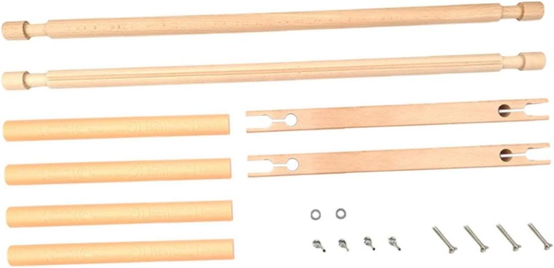 Gadpiparty Wooden Cross Stitch Rack for Easy Embroidery Desktop Embroidery Frame Holder for Crafting Adjustable Tapestry Stand Non-Slip Base for Beginners and Hobbyists