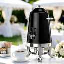 3.5 Gallon Coffee Urn Beverage Dispenser, 60-80 Cup Stainless Steel Drink Server for Coffee, Tea, Juice, Hot Cocoa & Cold Drinks, for Catering, Buffet & Parties