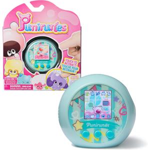 Punirunes, Interactive Digital Toy with 55 Squishy Characters Inside, Reacts to Touch, Color Display, Kids Toys for Ages 5+