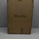 MILADA 20 Inch Expandable Carry On Luggage 22x14x9 Airline Approved with Wheels Top Opening Lightweight PC Hard Shell Suitcases Carry On Bag Rolling Luggage for Travel TSA Approved Luggage, Black