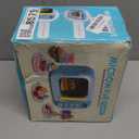 Microwave Toys Kitchen Play Set with Light Sound,Kids Pretend Play Electronic Oven with Play Food and 6 Color DIY Play-Dough for Children Ages 3+ Years (Blue)