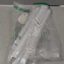 White Tension Curtain Rod 31-63Inch, Shower Rods for Bathroom, Adjustable Tension Curtain Rod No Drilling for Window, Closet, Room Divider, Stainless Steel Spring tension rod