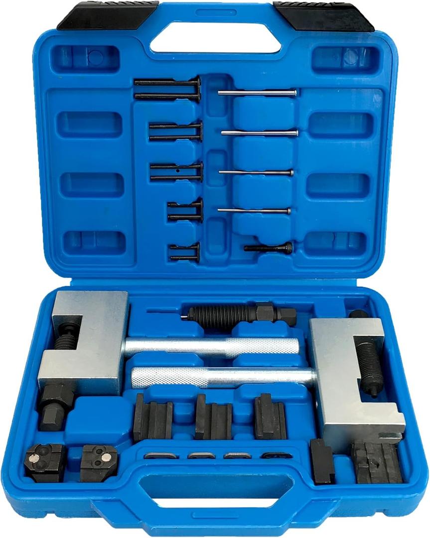 Engine Timing Chain Removal Installer Tool Kit Compatible with Mercedes Benz M271 M272 M273 M274 M276 Engine, Timing Chain Riveting Tool Set, Simplex Duplex & Double-Roller