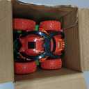 LODBY Monster Trucks Toys for Boys - Toddler Push and Go Truck Race Cars for Kids Party Favors Ages 2-4 3-5, Flip Stunt Car Toys for 2 3 4 5 6 Year Old Boy Birthday Gifts