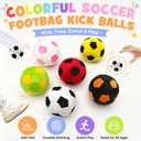 2 x Premium Soccer Style Footbag Ball, Classic Hacky Kick Bag for Freestyle Tricks, Juggling & Foot Skills Training, Indoor Outdoor Game for Teens & Adults