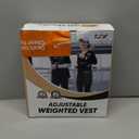 FUFF Weighted Vest Woman, 5/10/12/15/20/25/30 LB Womens Weight Vest for Walking, Strength Training Weight Vests for Female Men, Reflective Stripe Body Vest for Workout Running Jogging Fitness (Black)