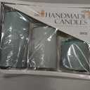 Green Unscented Pillar Candles 3-Pack  Dripless & Smokeless, Long-Burning Thick Candles (2",3",4" Heights) for Weddings, Home Decor & Serene Ambiance