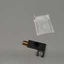 Wall Union with Hand Shower Holder, Angle Simple Brass Wall Mounted Supply Elbow with Adjustable Shower Wand Bracket Matte Black