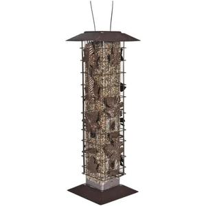 Perky-Pet 336-1SR Squirrel-Be-Gone Bird Feeder, 2LB Squirrel Proof Outdoor Wild Bird Feeder with Weight-Activated Perches