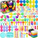 HyDren 142 Pcs Playdough Accessories Set for Kids Include 131 Dough Tools 10 Colored Dough and Storage Bag Various Plastic Molds DIY Play Toys for Boy Girl Birthday Party Classroom Gifts