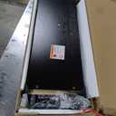 SONGMICS Dresser for Bedroom, Chest of Drawers, Steel, MDF, 8 Non-Woven Fabric Drawers, Storage Organizer Unit, Closet, Entryway, Ink Black and Ebony Black ULGS124B01S