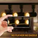 EAGLOD 12W LED Track Light Heads,Dimmable Single Circuit H Type Track Lighting Head for Accent Task,Retail,Art Exhibition Spot Lighting,120V CRI90+ 3000K Warm White 36Angle Halo Type 6 Pack (Black)