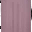 Travelers Club Chicago Plus Hardside Luggage, Mauve, 20" Carry-On