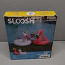 SLOOSH 2-Pack Unicorn Flamingo Pool Floats - Inflatable Pool Floaties Swimming Party Decorations, Fun Float Swim Rings Floating Tubes Beach Lake Summer Vacation Floaty with Headrest for Adults Kids