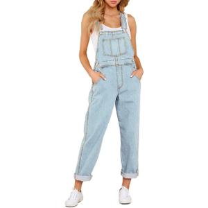  Womens Classic Adjustable Straps Pockets Denim Bib Overalls Jeans Pants
 8