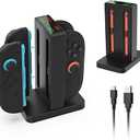 Charging Dock for Switch 2 Joycons KAIPLAYHORIZON 4 Slots Dock Station with Charging Indicator Sound Alerts