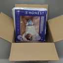 The Honest Company Clean Conscious Overnight Diapers for Sensitive Skin, Hypoallergenic Fragrance-Free Baby Diapers, Cozy Cloud and Star Signs Design, Club Box, Size 4 (2237 lbs), 48 Count