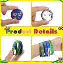 Remuuly 200 Pcs Colorful Hispanic Heritage Month Accessories Set Include 100 Silicone Bracelet 100 Inspirational Pin for Latino Hispanic Celebration Accessories