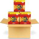RITZ Original Crackers, Snacks for Kids and Adults, Bulk Lunch Snacks, Family Size, 3 Boxes, Best By: 27 MAR 2026