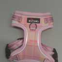 No Pull Dog Harness and Leash Set-Reflective Plaid Design, Adjustable & Comfortable with Front D Ring for Small Medium Dogs (XS, Pink Plaid)