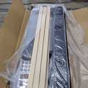 IOILORI Queen Size Bed Frame with Upholstered Velvet Headboard, Platform Bedframe Mattress Foundation No Box Spring Needed, Button Tufting Design, Strong Wooden Slat, Black