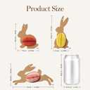 WDS WONDROUS 9-Piece Easter Bunny Hanging Ornaments Set, Rabbit with 3D Magnetic Honeycomb Paper Egg Ball, Interactive Paper Silhouette & Pastel Eggs for Tree Decor, Spring Easter Party Supplies Gift