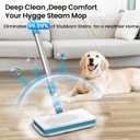 Czlife Z7 Steam Mop for Floor Cleaning, 13-in-1 Handheld Steam Cleaner for Home Tile Grout Hardwood Laminate Furniture Couch Clothes Carpet, Multi-Purpose Floor Steamer Machine, Corded (Blue)